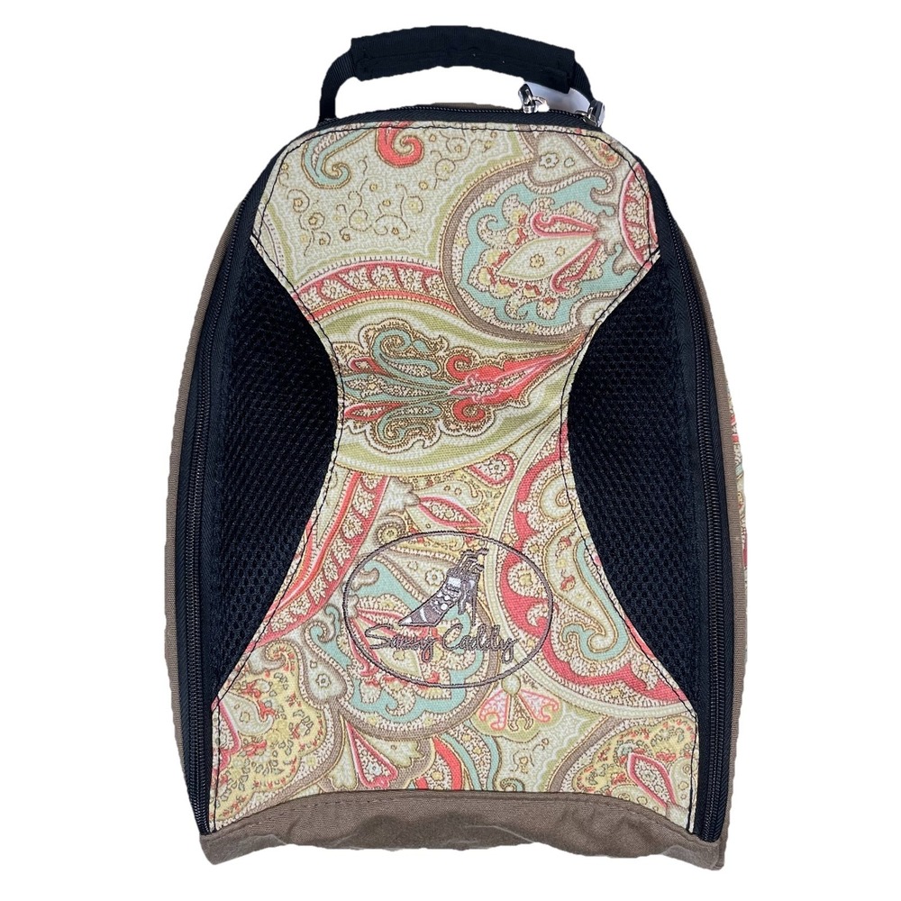 Sassy Caddy Golf Shoe Bag Sports Multifunction Paisley Pickleball Womens Y2K